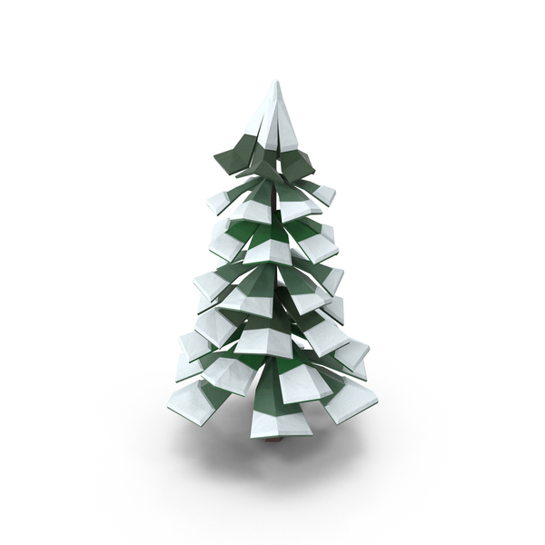 Tree: Low Poly Snowy Pine PNG & PSD Images Tree: Low Poly Snowy Pine PNG & PSD Images