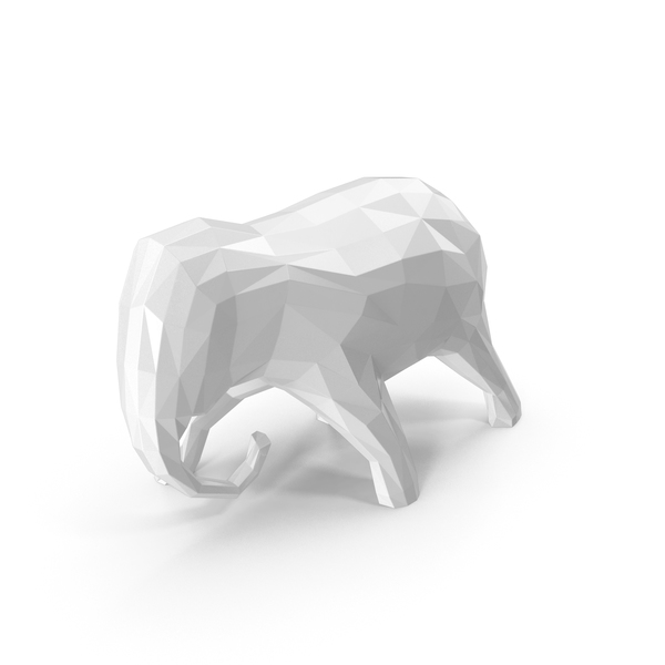 Animal Statue: Low Poly White Elephant Sculpture PNG & PSD Images Animal Statue: Low Poly White Elephant Sculpture PNG & PSD Images