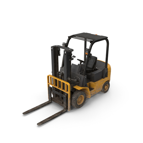 Lowered Dirty Forklift PNG & PSD Images