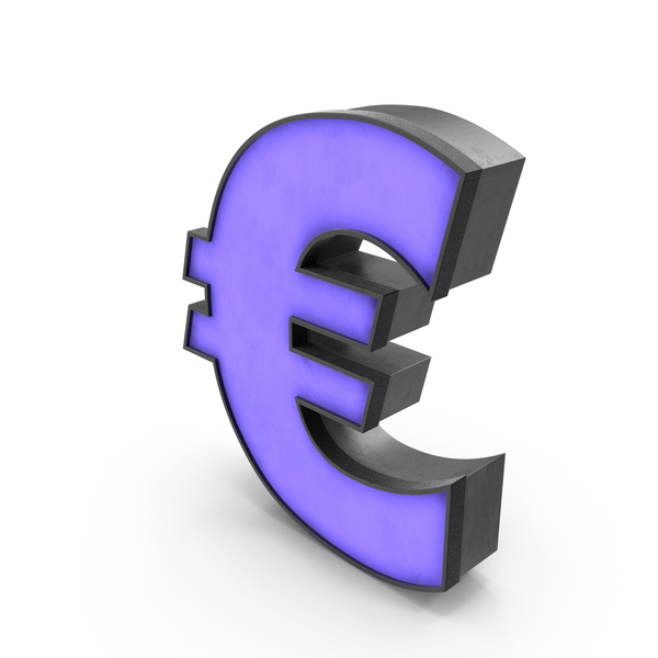 Luminous Euro Sign Blue PNG & PSD Images Luminous Euro Sign Blue PNG & PSD Images