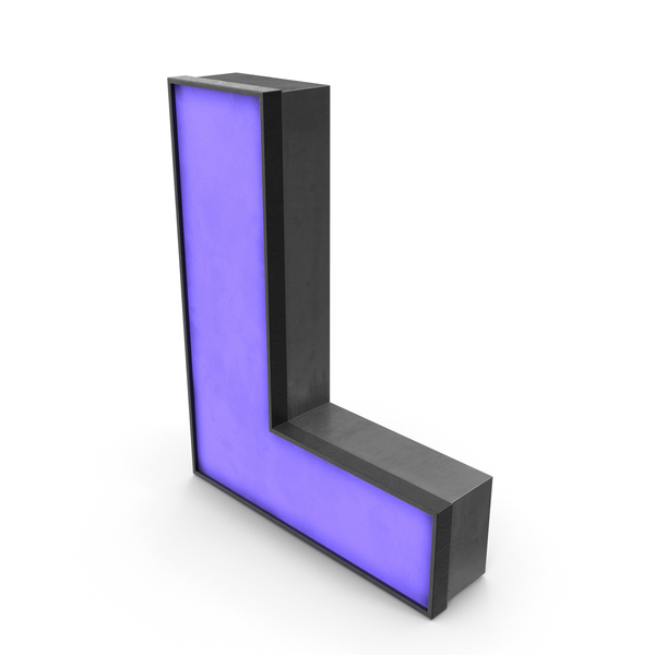 Symbols: Luminous Letter L Blue PNG & PSD Images Symbols: Luminous Letter L Blue PNG & PSD Images