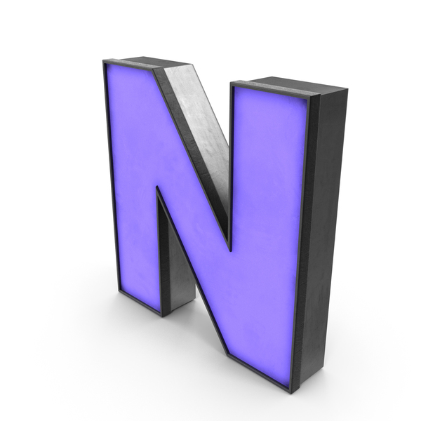Luminous Letter N Blue PNG & PSD Images Luminous Letter N Blue PNG & PSD Images