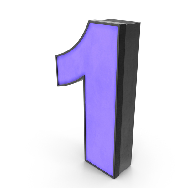Luminous Number 1 PNG & PSD Images Luminous Number 1 PNG & PSD Images