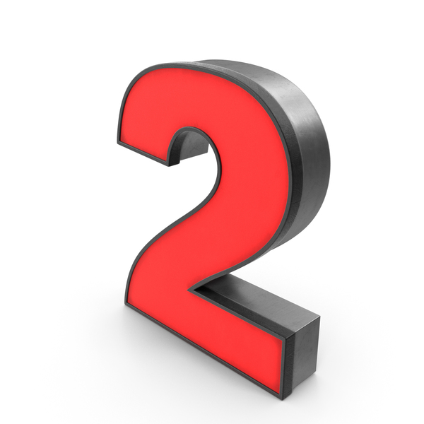 Luminous Number 2 Red PNG & PSD Images Luminous Number 2 Red PNG & PSD Images