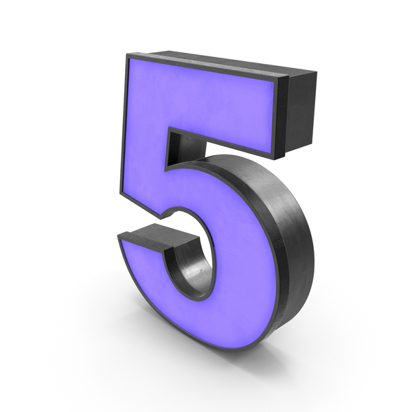 Luminous Number 5 PNG & PSD Images Luminous Number 5 PNG & PSD Images