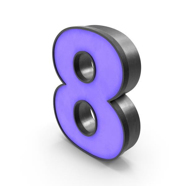 Luminous Number 8 PNG & PSD Images Luminous Number 8 PNG & PSD Images