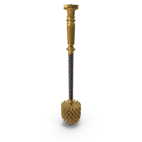 Luxury Baroque Golden Toilet Brush PNG & PSD Images Luxury Baroque Golden Toilet Brush PNG & PSD Images