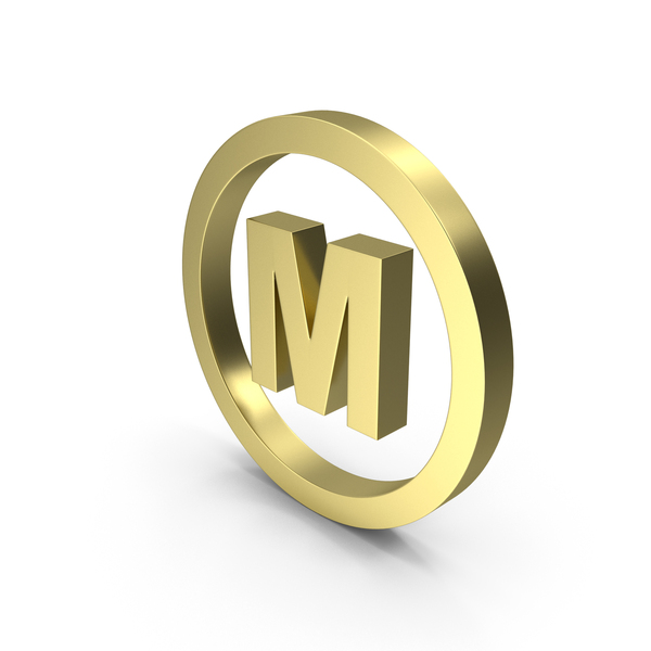 Logo: M SIZE GARMENT LABEL GOLD PNG & PSD Images