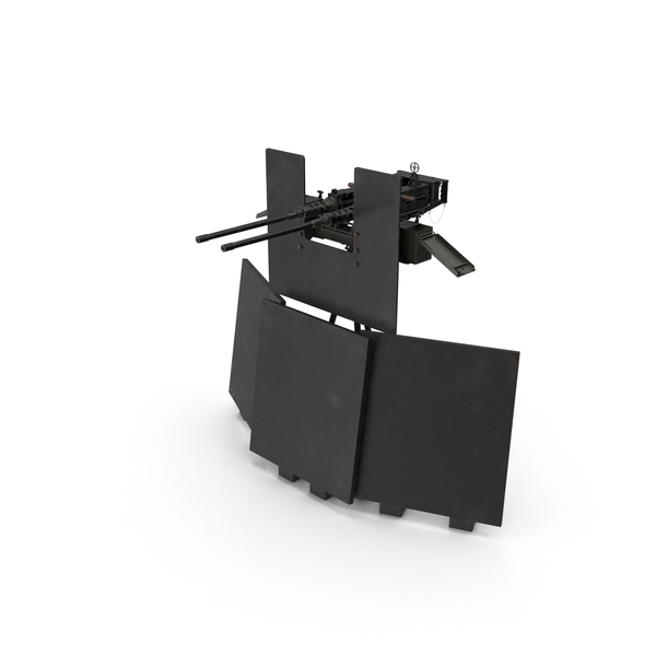 Machine Gun: M2HB Twin Browning PNG & PSD Images