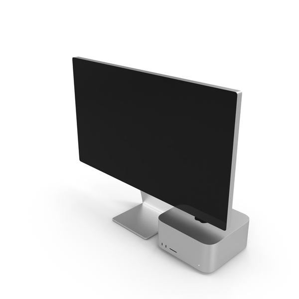 Computer: Mac Studio Set With Screen Turned Off PNG & PSD Images Computer: Mac Studio Set With Screen Turned Off PNG & PSD Images