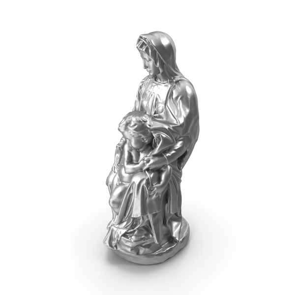 Virgin Mary Statue: Madonna with Child Metal PNG & PSD Images Virgin Mary Statue: Madonna with Child Metal PNG & PSD Images