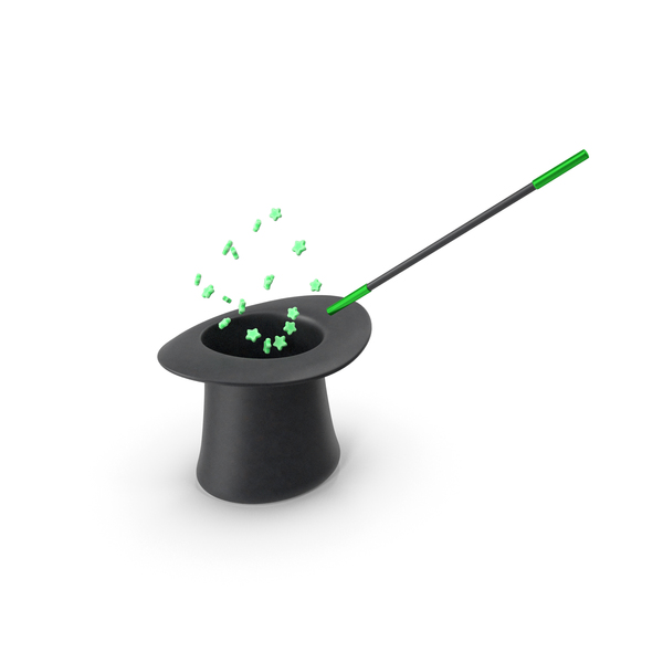 Magic Hat Stars Green PNG & PSD Images Magic Hat Stars Green PNG & PSD Images