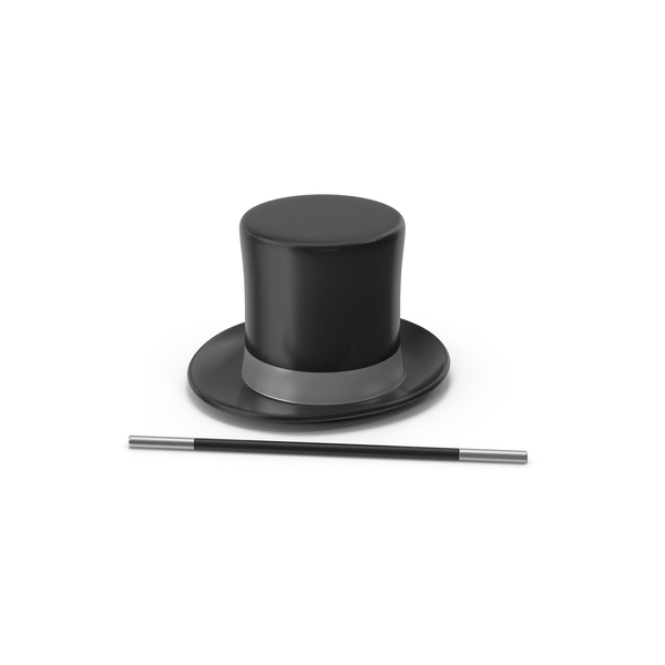 Magic Hat With Wand PNG & PSD Images Magic Hat With Wand PNG & PSD Images