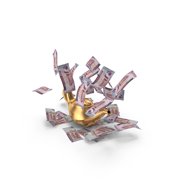 Currency: Magic Lamp Jordan 50 Dinars Money Falling PNG & PSD Images