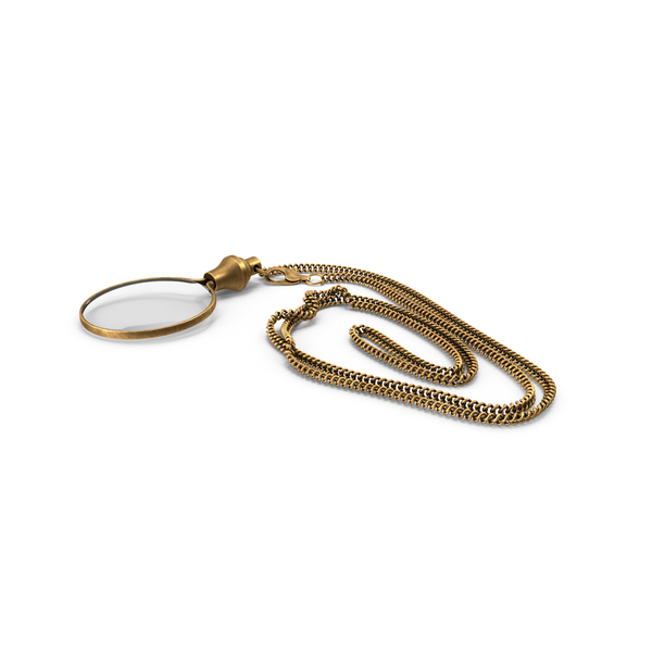 Magnifying Glass: Magnifier on a Chain PNG & PSD Images Magnifying Glass: Magnifier on a Chain PNG & PSD Images