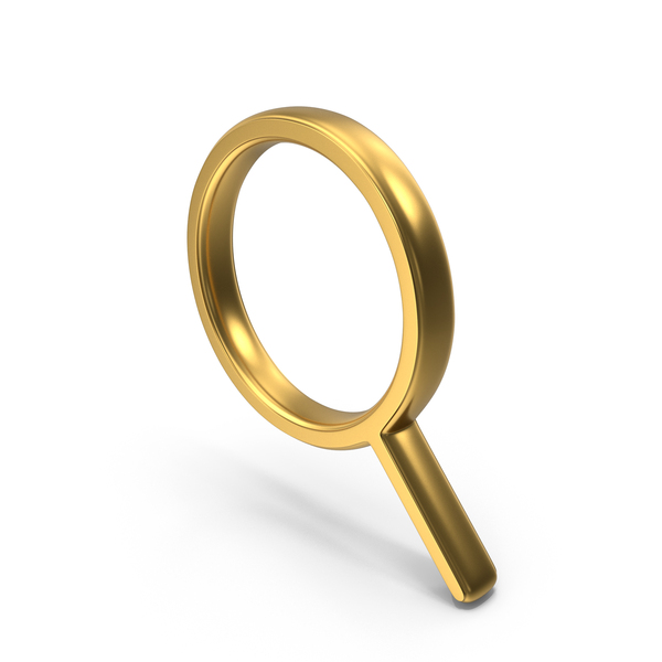 Symbols: Magnifying Glass Gold Symbol PNG & PSD Images Symbols: Magnifying Glass Gold Symbol PNG & PSD Images