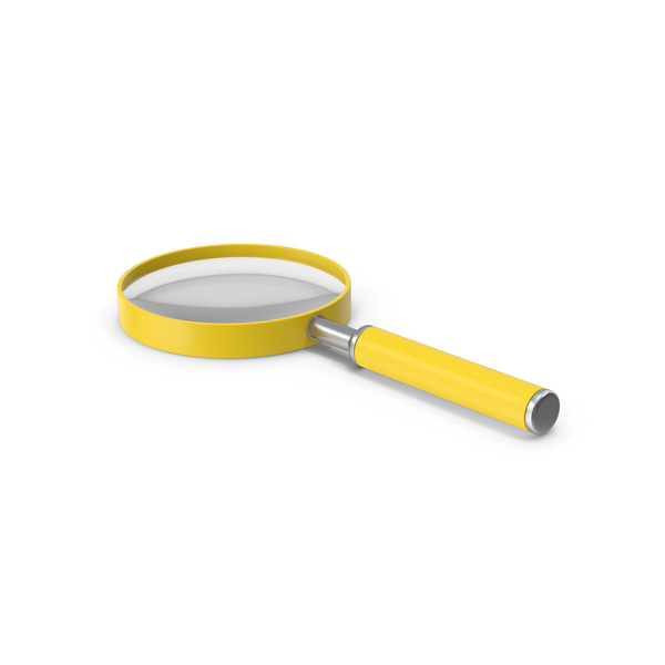 Magnifying Glass Yellow PNG & PSD Images