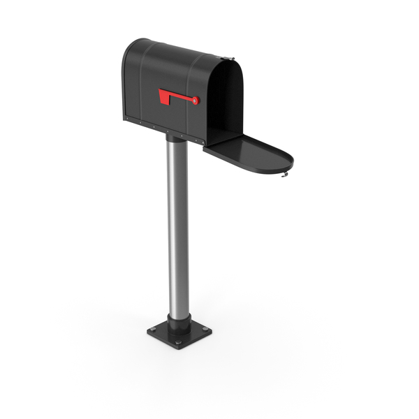 Mailbox On Post Opened Black PNG & PSD Images Mailbox On Post Opened Black PNG & PSD Images