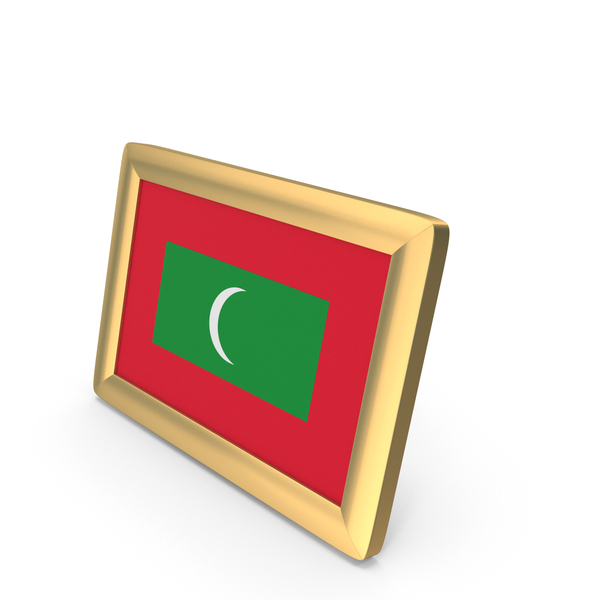 Maldives Flag Golden Desktop Photo Frame PNG Images & PSDs for Download ...