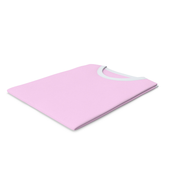 Shirt: Male Crew Neck Folded White And Pink PNG & PSD Images Shirt: Male Crew Neck Folded White And Pink PNG & PSD Images