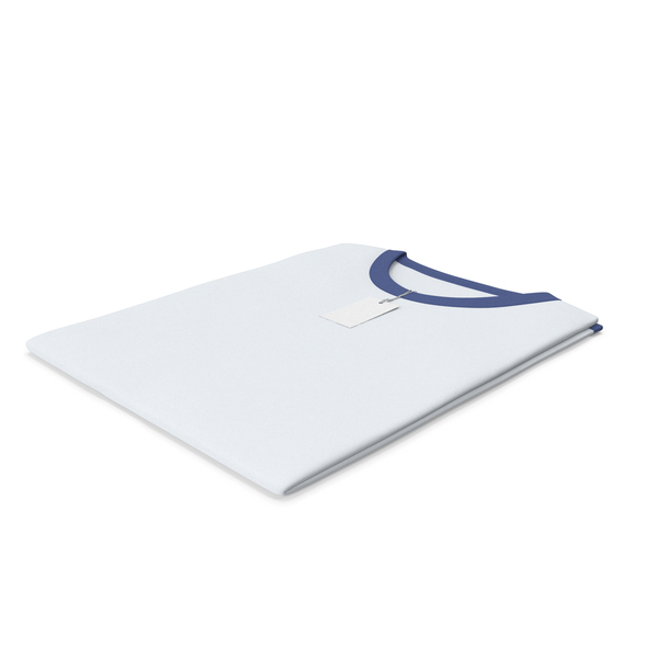 Shirt: Male Crew Neck Folded With Tag White And Dark Blue PNG & PSD Images Shirt: Male Crew Neck Folded With Tag White And Dark Blue PNG & PSD Images