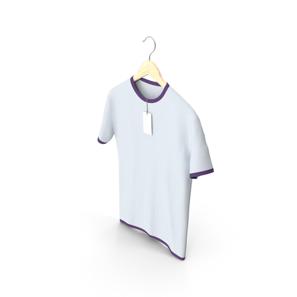 Shirt: Male Crew Neck Hanging With Tag White and Purple PNG & PSD Images Shirt: Male Crew Neck Hanging With Tag White and Purple PNG & PSD Images