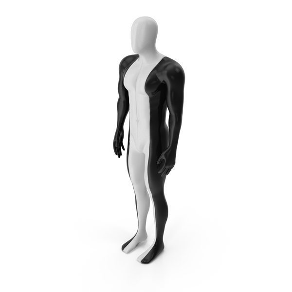 Male Sports Mannequin Black With White Color PNG & PSD Images Male Sports Mannequin Black With White Color PNG & PSD Images