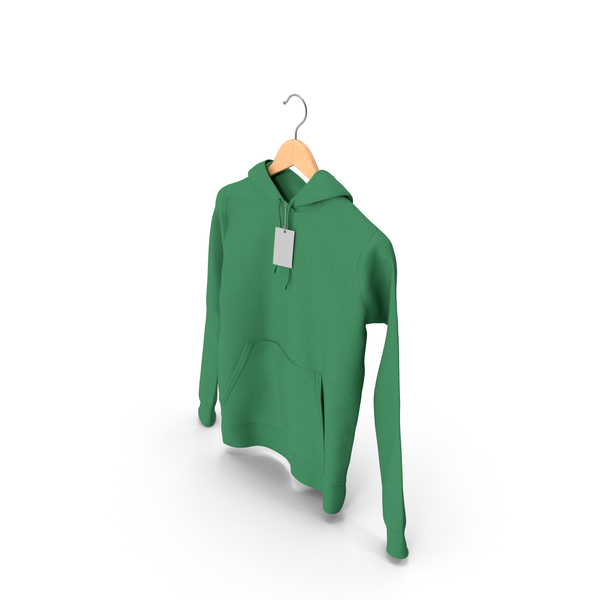 Male Standard Hoodie Hanging on Hanger With Tag Green PNG & PSD Images Male Standard Hoodie Hanging on Hanger With Tag Green PNG & PSD Images
