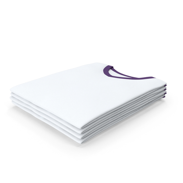 T Shirt: Male V Neck Folded Stacked White and Purple PNG & PSD Images T Shirt: Male V Neck Folded Stacked White and Purple PNG & PSD Images