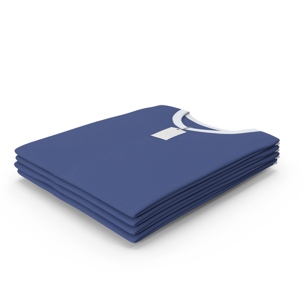Shirt: Male V Neck Folded Stacked With Tag White and Dark Blue PNG & PSD Images Shirt: Male V Neck Folded Stacked With Tag White and Dark Blue PNG & PSD Images