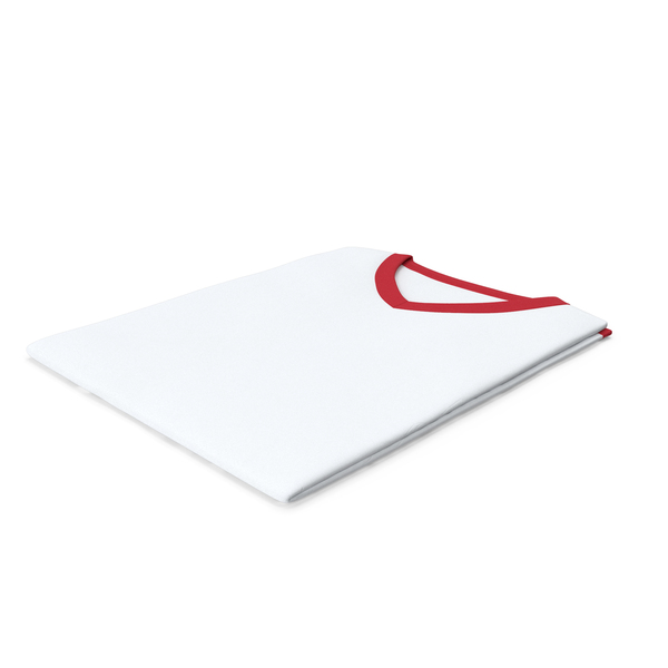 Shirt: Male V Neck Folded White and Red PNG & PSD Images Shirt: Male V Neck Folded White and Red PNG & PSD Images