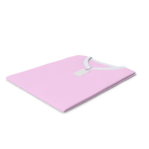 T Shirt: Male V Neck Folded With Tag White and Pink PNG & PSD Images T Shirt: Male V Neck Folded With Tag White and Pink PNG & PSD Images