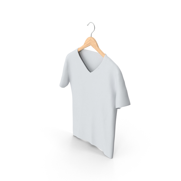 Male V-Neck Hanging on Hanger PNG & PSD Images