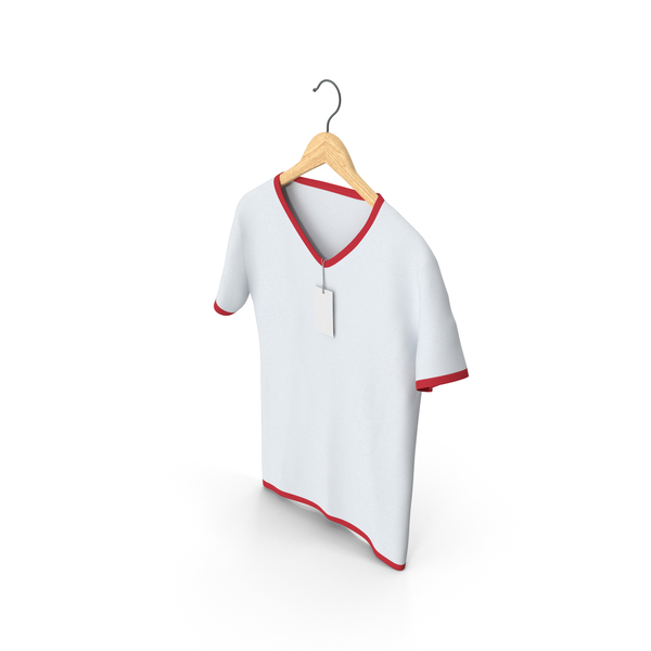 Industrial Equipment: Male V Neck Hanging With Tag White and Red PNG & PSD Images Industrial Equipment: Male V Neck Hanging With Tag White and Red PNG & PSD Images