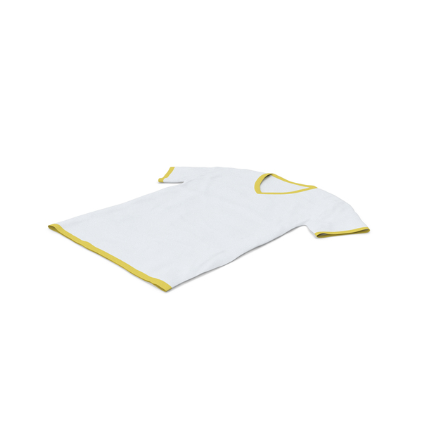 Shirt: Male V Neck Laying White and Yellow PNG & PSD Images Shirt: Male V Neck Laying White and Yellow PNG & PSD Images