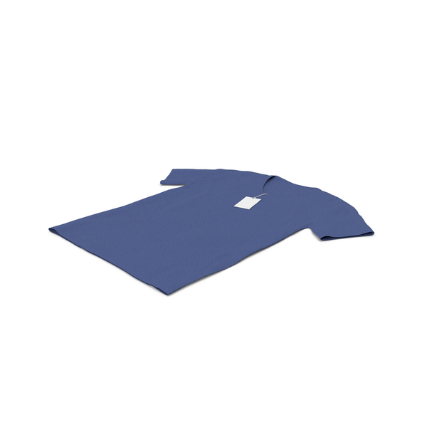 Male V Neck Laying With Tag Dark Blue PNG & PSD Images