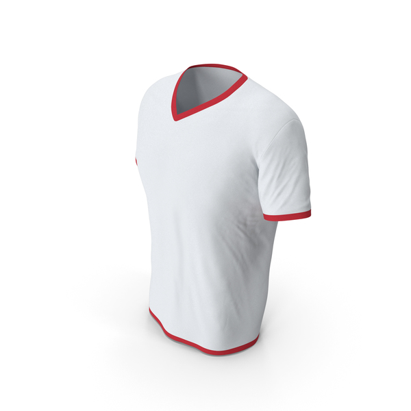 T Shirt: Male V Neck Worn White and Red PNG & PSD Images T Shirt: Male V Neck Worn White and Red PNG & PSD Images