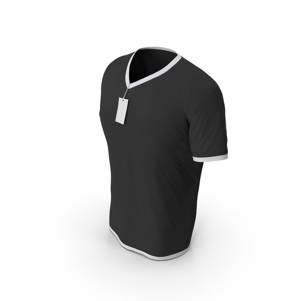 Industrial Equipment: Male V Neck Worn With Tag White and Black PNG & PSD Images Industrial Equipment: Male V Neck Worn With Tag White and Black PNG & PSD Images