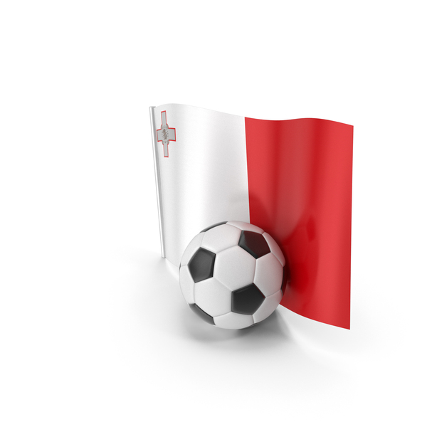 Malta Flag With Foot Ball PNG & PSD Images Malta Flag With Foot Ball PNG & PSD Images