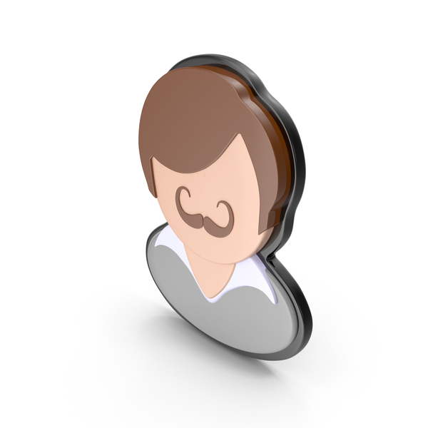 Symbols: Man Icon With Moustache PNG & PSD Images Symbols: Man Icon With Moustache PNG & PSD Images