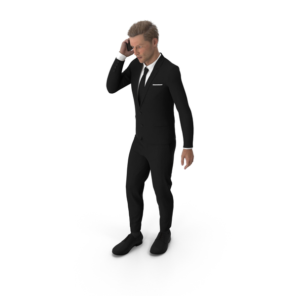 Man in Classic Suit Talking On The Phone PNG & PSD Images Man in Classic Suit Talking On The Phone PNG & PSD Images