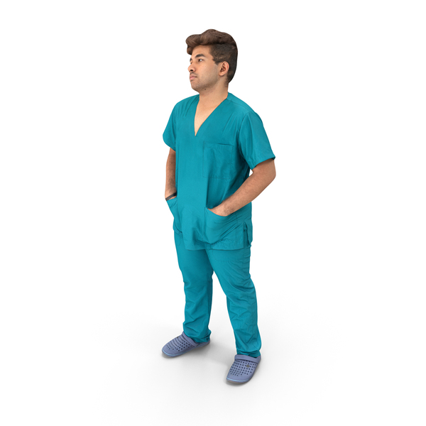 Man In Medical Uniform With Hands In Pocket PNG Images & PSDs for ...