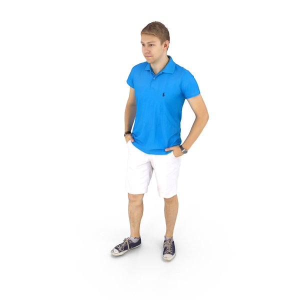 Man Standing Summer Casual PNG & PSD Images