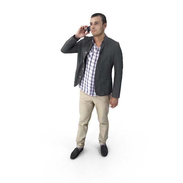 Man Talking on Phone PNG & PSD Images