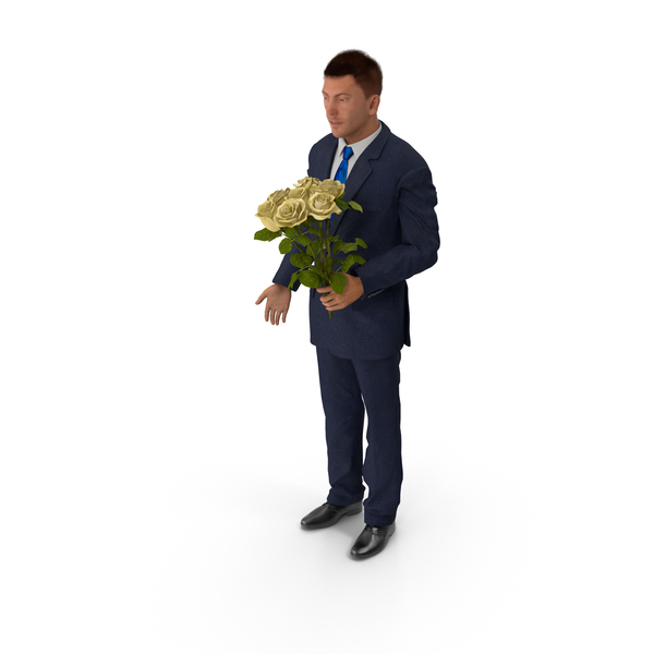 Man With Yellow Roses PNG & PSD Images Man With Yellow Roses PNG & PSD Images