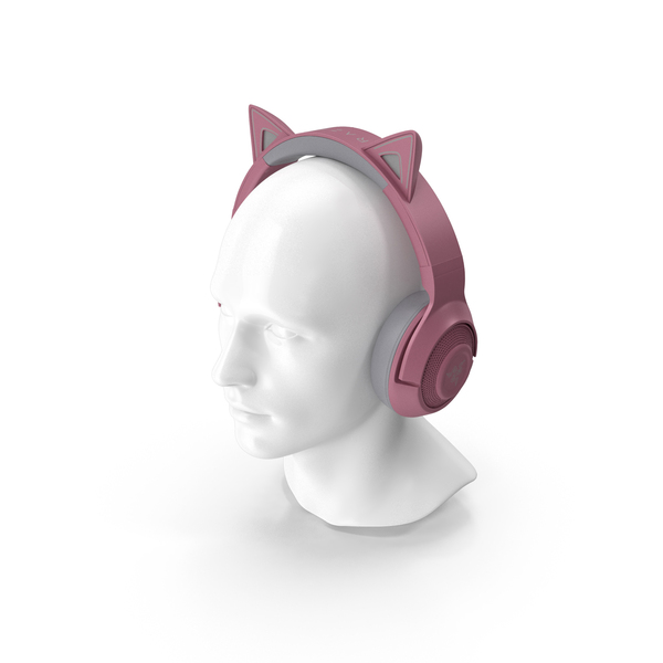 Bluetooth Headset: Mannequin Head Wearing Razer Kraken BT Kitty Edition Turned Off PNG & PSD Images Bluetooth Headset: Mannequin Head Wearing Razer Kraken BT Kitty Edition Turned Off PNG & PSD Images