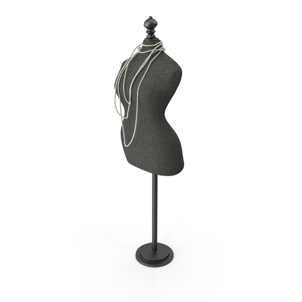Jewelry Display: Mannequin with Pearls PNG & PSD Images Jewelry Display: Mannequin with Pearls PNG & PSD Images