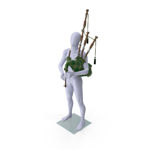 Bagpipe: Mannequin with Scottish Green Bagpipes PNG & PSD Images Bagpipe: Mannequin with Scottish Green Bagpipes PNG & PSD Images