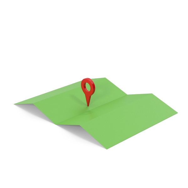 Map Paper And Pin PNG & PSD Images