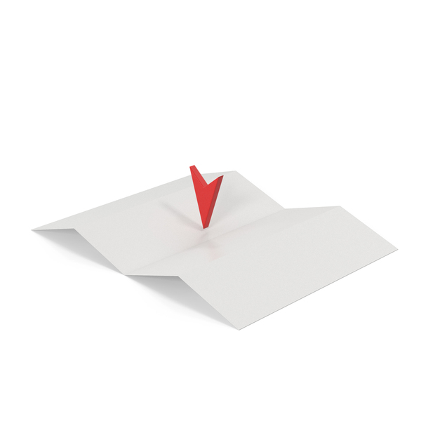 Map Paper And Red Arrow Pin PNG & PSD Images